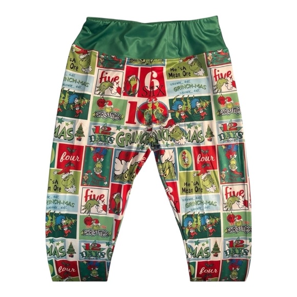 Grinch Christmas Leggings - Picture 2 of 4
